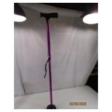 HONEYBULL Folding Purple Walking Alum Cane Adj