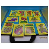 HighGrade 1989 TMNT Turtles 11pc Sticker Cards $$$
