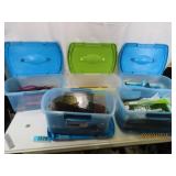 (5) 15"ish Tubs STAINED GLASS Making Glass Pcs $$$