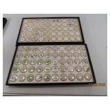 (65+) vials Green Emerald & asst Gemstones