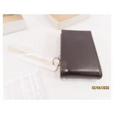 New CUTTER & BUCK Leather Pocket Alarm Clock