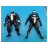 (2) c1990 VENOM Action Figures Toys TOYBIZ