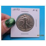 1942 Walking Liberty Half Dollar US Silver Coin
