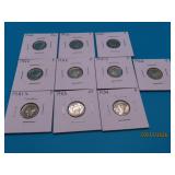 (10) 1916~1943 asst US Silver Dimes Coins