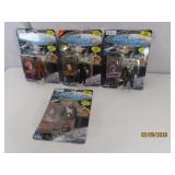 (4) on card STAR TREK 1994 Toy Figures Next Gen