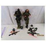 (2) MIlitary Toy 1/6 12" Soldier Figures *Pilots*