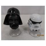 (2) 2.5" STAR WARS Trooper~Vadar Metal Heads
