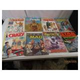 (8) c1970s Cartoon~Comic Magazines CRACKED~MAD etc