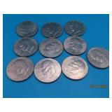 (10) asst Eisenhower $1 US Coins