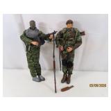 (2) 1/6 Military 12" Toy Soldier Figures #4