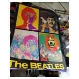 Scarce THE BEATLES 1988 large Poster 38"wide as is