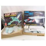 (2) vtg unknown STAR TREK Model Kits Klingon~USS
