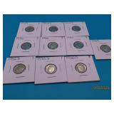 (100 1949~1964 Silver US Dimes coins