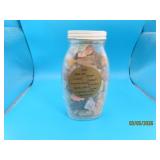 vintage 6" Jar FULL Rock & Mineral Specimens ORE