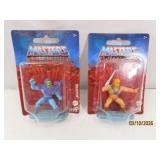 (2) on card MOU HeMan & Skeletor Micro 2" Toys
