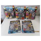 last (5) on card 90s STAR TREK Action Figures Toys