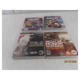 (4) PS3 Video Games: Farcry~Medal Of Honor