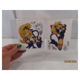 (2) Autographed 5"ish ANIME