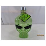 ALIEN Vodka Glass Alien Skull 8" Glass Bottle