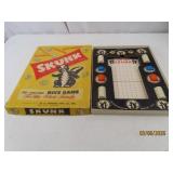 c1950s SKUNK Dice Board Game *complete*