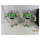 (2) vtg BUZZ LIGHTYEAR 12" Talking Toys