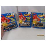(3) HOT WHEELS Action Racers 4.5" Toys on card 90s