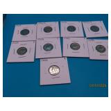 (9) 1916~1942 asst US Silver Dimes Coins