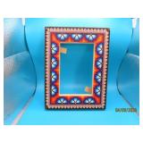 4x6picture Huichol Art Beaded Wooden Picture Frame