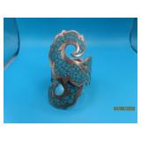 Impressive Sterling Turq Mosaic MEX Bracelet 69g