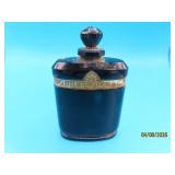 vintage 3.25" Black Glass Perfume Bottle DE NOEL