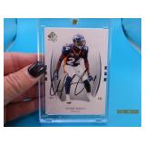 Autographed CHAMP BAILEY Football Card 2007