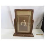 Beautiful Antique Wooden FreeStand Frame 7x11pic