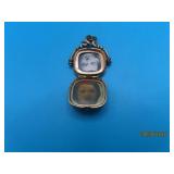 Antique 3/4" GF? Double Picture Lockett Pendant