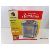 New SUNBEAM personal Ceramic 10" Heater