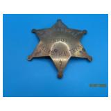 vintage US MARSHALL Oklahoma 3.75" Metal Badge