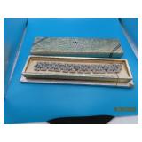 vtg 7"x1" Costume Rhinestone PRISCILLA Bracelet