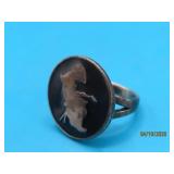 Sterling sz10 GRATEFUL DEAD Image Ring 10g