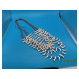 Amazing 5strand White beaded Festish 20" Necklace