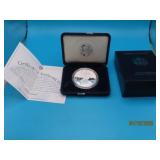 1997p PROOF American Eagle Silver Dollar COA box