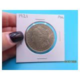 1921 Morgan US Silver Dollar Coin