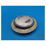 Antique Enamel Art Deco 2.25" Makeup Compact