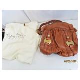 LikeNew FOSSIL Leather Brown Purse Handbag NICE