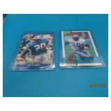 (2) Barry Sanders Rookie Football Cards
