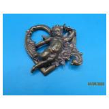 Antique 2.25" German? Cherub Angel Pin