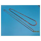 (2) Nice Sterling Necklaces Chain/Herringbone 14g