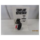 Grenade "Complaint Dept" Funny Shop Sign poly