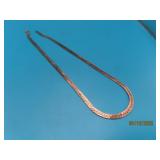 Sterling 3/16" HerringboneType 18" Necklace 13g