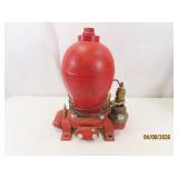 vintage Hydraulic RAM Metal Red Pump 12" by Rife