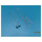 (2sets) Sterling 2" FreeDangle Earrings 4g