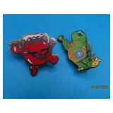 (2) FROG Garcia & Koolaid GRATEFUL DEAD Pins